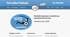 Desktop Screenshot of corvallispedicab.com